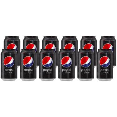 Imagem de Refrigerante Pepsi Black Sem Açúcar 350ml Lata 12 Unidades