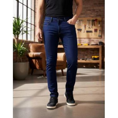 Imagem de kit c2 Calças Jeans Masculina Trabalho Reforçada - JMF, 48
