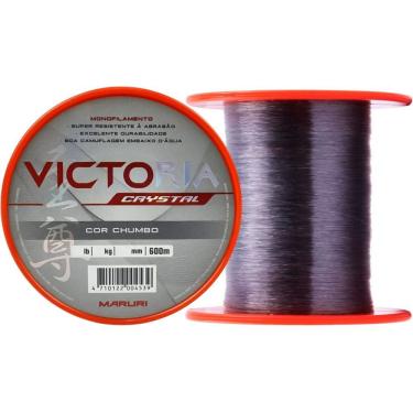 Imagem de Linha de Pesca Monofilamento Victoria Crystal 0,57MM 35,5LB 400M Alta Resistência à Abrasão Chumbo Transparente Maruri