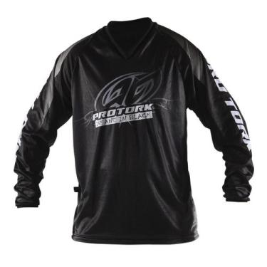 Imagem de Camisa motocross infantil pro tork insane, Preto, 6