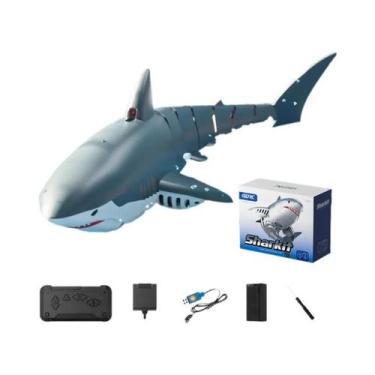 Imagem de Brinquedo Elétrico RC Tubarão Para Meninos Com Spray De Água, Barco Co