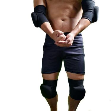 Imagem de Kit Joelheira + Cotoveleira Triatleta acolchoada unissex-Unissex