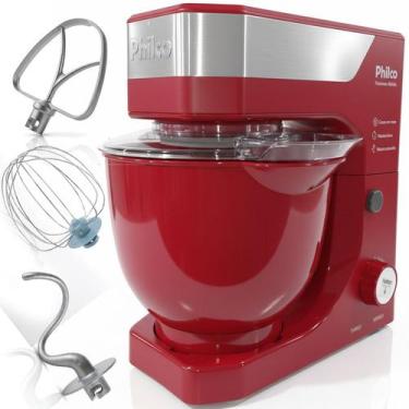 Imagem de Batedeira Planetária Philco PBP90B 900W 12 Velocidades 5L Vermelha Tur
