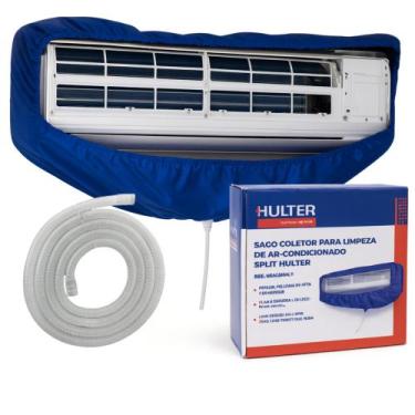 Imagem de Bolsa Coletora Limpeza De Arcondicionado Split 9 A 30000 Btu Azul - Hu