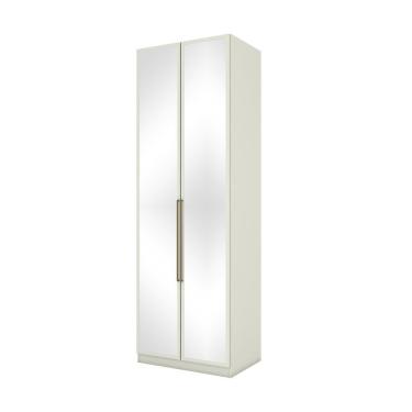 Imagem de Guarda Roupa New Predileto 2 Portas Espelho Cabideiro Mc09 Areia Hp - Henn