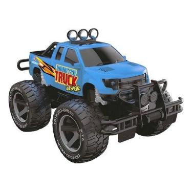 Imagem de Carro de Controle Remoto Monster Truck Junior Azul Polibrinq  - CAR224