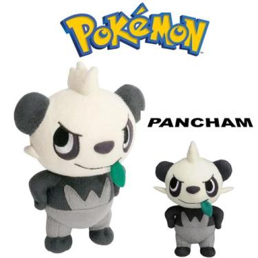 Imagem de Brinquedo Pokémon Bichinho de Pelúcia 20cm - Sunny, Branco e preto, Pa
