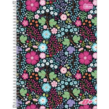 Imagem de Caderno Espiral Universitário 10 Matérias D+ Feminino 200 Folhas Capa 