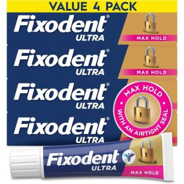 Imagem de Adesivo para Dentadura Fixodent Ultra Max Hold 62ml (Pacote com 24)