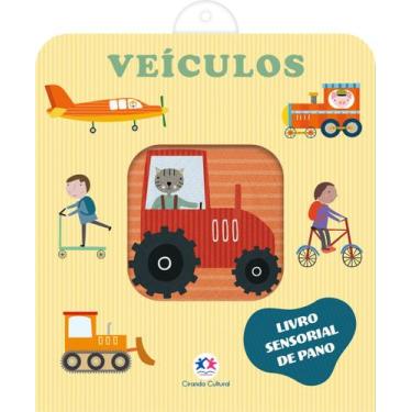 Imagem de Livro - Veículos - Livro sensorial de pano para bebês