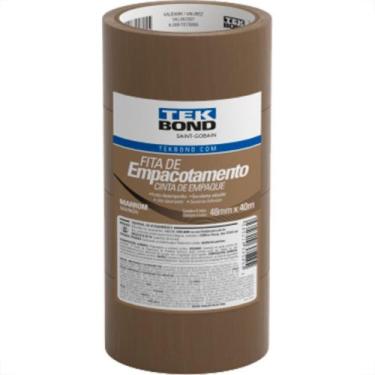Imagem de Tek Fita Adesiva P/Embalagem Marrom 48X40 - Kit C/4 Un - TEKBOND