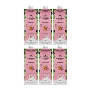Imagem de Kit 6 bebida vegetal plant based amendoa 1l natural a tal da castanha