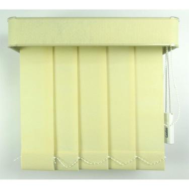 Imagem de Persiana Vertical Em Tecido Com Bando Crisdan Largura 1,00 X 1,40 Altura Creme