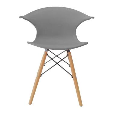 Imagem de Cadeira Design Pelegrin Pw-079 Pp Cinza Claro
