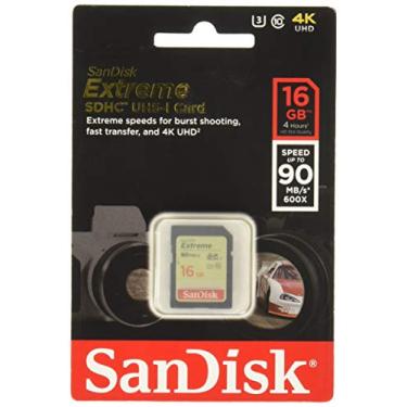 Imagem de SanDisk Cartão SDSDXNE-016G-GNCIN Extreme SDHC UHS-I 16GB 90MB/s Classe 10