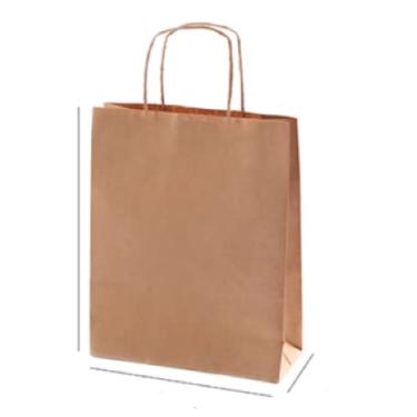 Imagem de Sacola Papel 18x25x9,5cm 2001 Kraft Natural 200 unidades