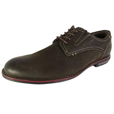 Imagem de Steve Madden Sapato social masculino Tallyho com cadarço Oxford, Couro marrom., 10.5
