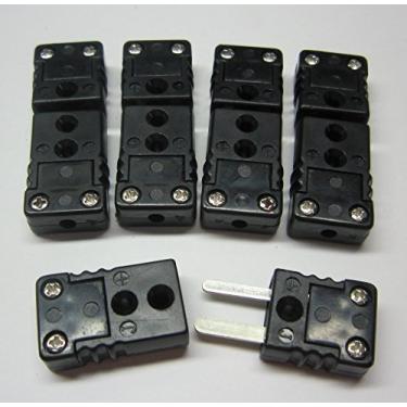 Imagem de Conector de fio termopar mini tipo J, conector de cabo, 5 conjuntos de plugues macho e fêmea