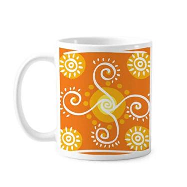 Imagem de Totems México Volume Orange Caneca Civilização Antiga Cerâmica Café Porcelana Utensílios de Mesa
