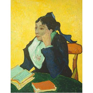 Imagem de Caderno grande Van Gogh #3: Presentes legais para artistas - L'Arlésienne Madame Joseph Michel Ginoux Vincent Van Gogh Caderno universitário pautado para escrever em 21,5 x 28 cm GRANDE 100 páginas pautadas