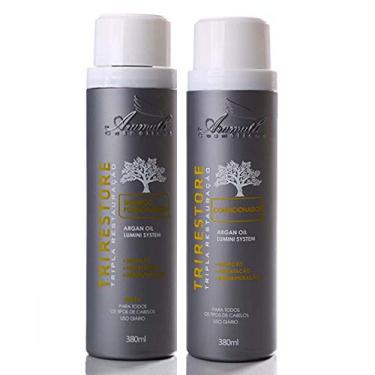 Imagem de Kit Tri Restore Shampoo e Condicionador Aramath 380ml