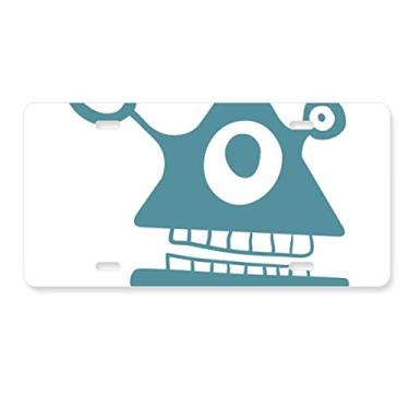 Imagem de DIYthinker Placa de licença Alien Cyclops Universo e Alienígena Criatura Carro Decoração Acessório de Aço Inoxidável