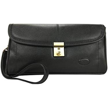 Imagem de Bolsa Capanga Masculina em Couro 7053 - Preto