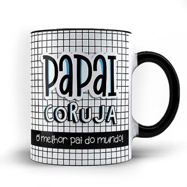 Imagem de Caneca xicara Papai Coruja melhor pai do mundo 23 (Preta)