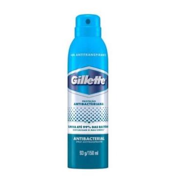 Imagem de Gillette Antibacteriano Desodorante Aerosol Jato Seco 150ml