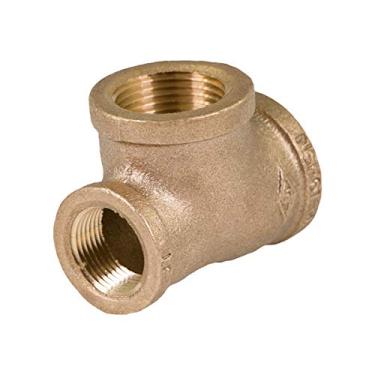 Imagem de Supply Giant CSSU1009 1 x 3/10.2 cm x 2,5 cm T redutor três tamanhos com extremidades de conexões roscadas fêmeas, construção de latão, maior resistência à corrosão, econômico e fácil de instalar, 11