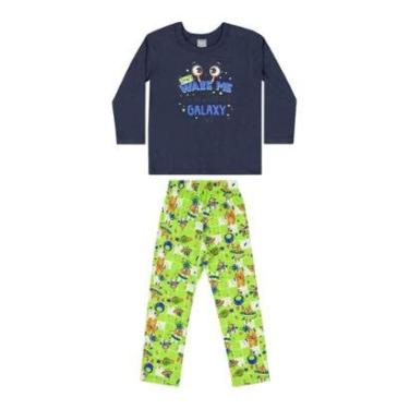 Imagem de Pijama Camiseta e Calça Infantil Menino Quimby-Masculino