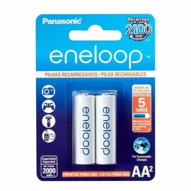 Imagem de Pilha Recarregável Eneloop Std Aa2 Panasonic 02 Unidades - Pç / 2 [F108]