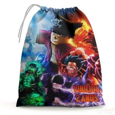 Imagem de Sacolinhas Surpresa Personalizada Tecido Blox Fruits (Sacolinhas 15x20, Unidades, 10)