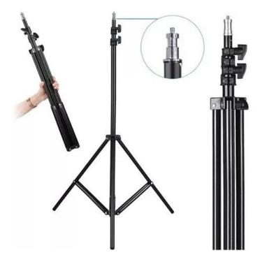 Imagem de Tripé Universal Celular Câmera Webcam Ring Light 2,10M