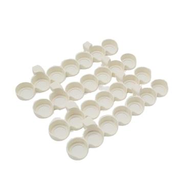 Imagem de Suporte de pote de tinta para quadro de pegboard "Just Hanging", compatível com a marca Citadel Paint, 7 potes/rack, frascos de diâmetro externo máximo de 32,5 mm (4, branco fosco)