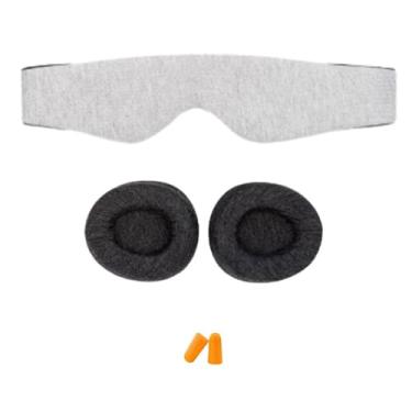 Imagem de Capas para os olhos com bloqueio de luz para dormir, Capas para os olhos com bloqueio de luz - Blinder ajustável com protetores de ouvido | Venda de pressão zero para os olhos, capa de sombra macia e