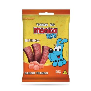 Imagem de Petisco Turma da Mônica Pets Bifinho para Cães Adultos Sabor Frango 50