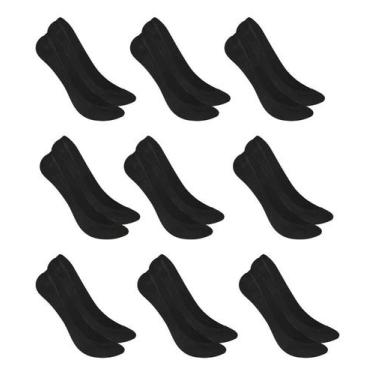 Imagem de 9 Pares De Meias Básica Sapatilha Selene Cano Super Invisível Feminina