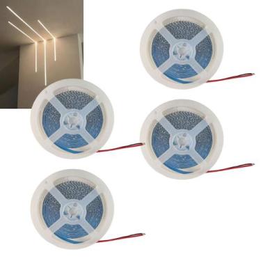 Imagem de Fita Led 4000 16W 5 Metros 240 Leds Kit 4 Unidades Quarto Sala Casa Ap