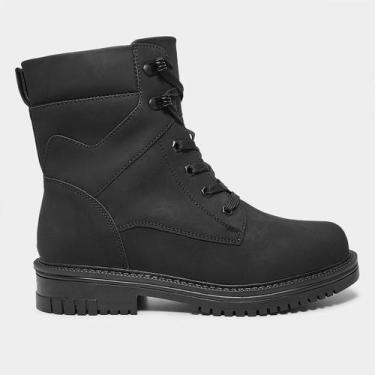 Imagem de Bota Mooncity Cano Médio Feminina, Preto, 35