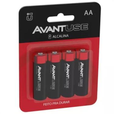 Imagem de Kit Com 4 Unidades Pilhas Alcalinas AA Pequena 1.5v Avant