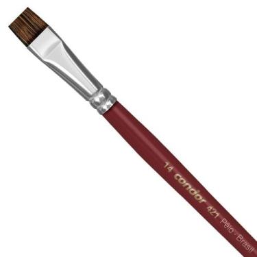 Imagem de PINCEL CHATO RETO 421 ARTISTA ORELHA DE BOI Nº 4 CONDOR