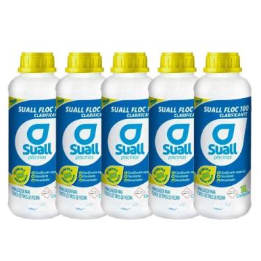 Imagem de Kit 05 clarificante floculante decantador 1l cada - SUALL