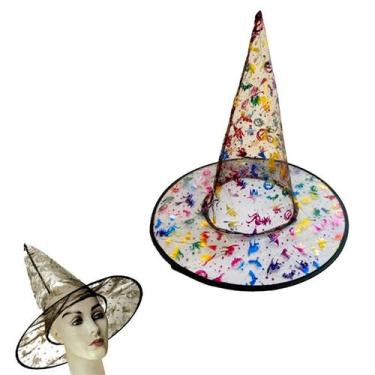 Imagem de Chapéu De Bruxa Acessório Festa Fantasia Halloween Bruxas - GabiJovi
