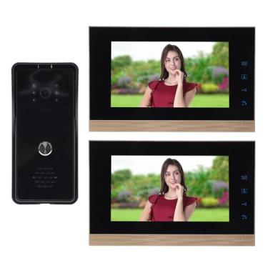 Imagem de de Intercomunicação de Vídeo Com Fio, Intercomunicador de Vídeo Com Fio ABS para Casa (Preto)