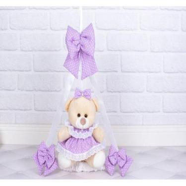 Imagem de Enfeite de porta ursa vestido poá baby  - porta maternidade - CKD CONF