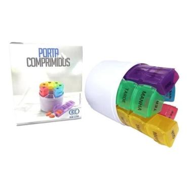 Imagem de Porta Comprimidos Bic Bem Estar Semanal 4 Vezes Dia Colorido
