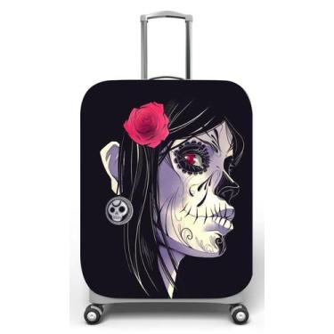 Imagem de Capa para mala de viagem M, medidas max C40x A59 x P27cm Estampa Cavei
