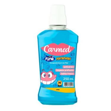 Imagem de Enxaguante Bucal Carmed Fini Dentadura com Flúor Zero Álcool 250ml