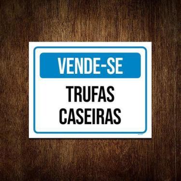 Imagem de Kit 10 Placas Vende-Se Trufas Caseiras - Sinalizo.Com
